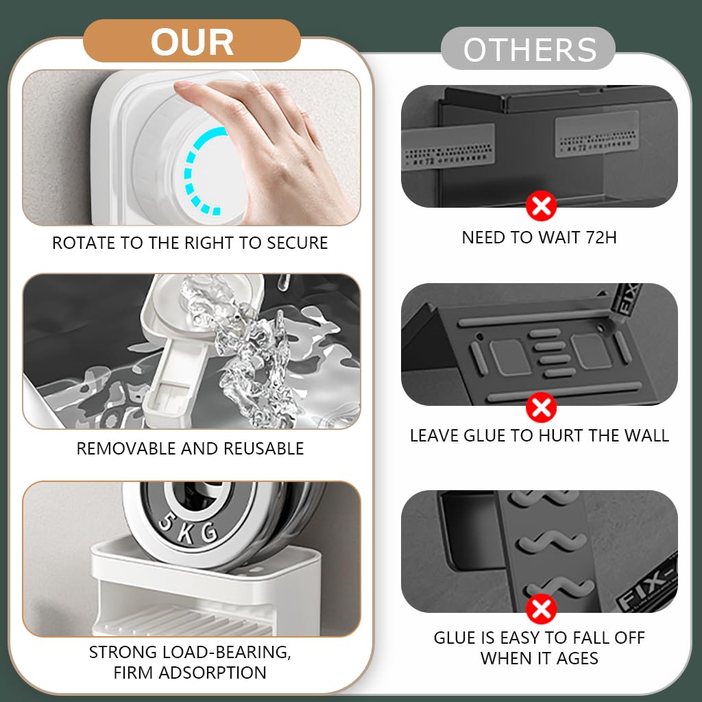 HASTHIP Silicone Soap Holder for Bathroom with Quick Drain Design and White Sponge | Stickable Anti Slip Dish for Kitchen and Sink