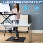 HASTHIP Kitchen Mats for Floor featuring Anti Slip Texture and Ergonomic Support 17 x 28 in Black