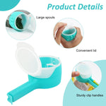 HASTHIP® 4Pcs Bag Clips for Food, Food Snack Bag Pouch Clip Sealer with Sealing Lid, 2 in 1Snack Seal Sealing Bag Clips Vacuum Sealer, Great for Organizing and Storing Food in the Kitchen
