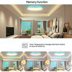 HASTHIP® Lámpara de Techo LED con Control Remoto 24W 3200lm 12 Pulgadas