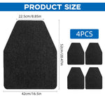 HASTHIP Urinal Mat 42x52cm for Public Restrooms with Anti Slip Backing and Washable Polyester | Pack of 4
