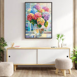 HASTHIP Diamond Painting Kits for Adults featuring 12x16 in Full Drill Canvas | Color Hydrangea DIY Art Craft