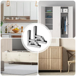 HASTHIP® 90 Degree Folding Door/Shelf Hinge Hidden Bracket Table Holder Furniture Parts(2pcs)