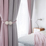 HASTHIP Magnetic Curtain Tiebacks for Bedroom featuring Strong Magnet and Pearl Design | 2PCS White