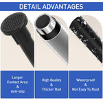HASTHIP Shower Curtain Rod for Bathroom and Window with Spring-Loaded Mechanism 43.3–78.7 in Stainless Steel