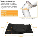 ZIBUYU® Knee Cap for Men and Women Thickened Anti-Collision Cushion Brace for Knee Pain Pad Knee Support Pain Relief Products Knee Guard Knee Pads for Running, Walking, Gym, Free Size (Black) - 1 Pair