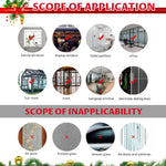 HASTHIP Snowman Window Clings for Christmas Decorations with Static Cling 45x60cm | Reusable Glass Stickers