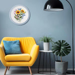 HASTHIP DIY Embroidery Art Craft Kit for Beginners with 20cm Hoop and Color Yarns | Flower Canvas Decoration