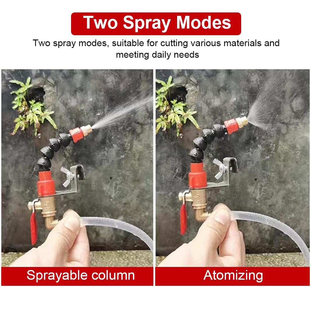 HASTHIP® Water Mist Spray Nozzle for Angle Grinder, Dust Suppression Cooling System, Flexible Tube Sprayer Attachment for Cutting Machine, Blade Life Extension & Clean Work Area