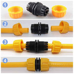 HASTHIP® Hose Quick Connectors Water Pipe Fast Fitting Connector Tap Adapter Set for Garden Wash Car Hose Pipe Female Adapter Water Sprayer and Standard Hose Pipe Fitting Adapter - 5 Pcs
