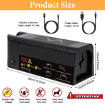 HASTHIP® Electric Mouse Trap No Wiring Rechargeable Electric Rat Trap High PowerMouse Trap with Switch Indoor Electric Rat Trap for Room, Garage, Kitchen, 260x100x96.5mm