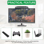 HASTHIP TV Screen Top Shelf for Monitor and Computer | Adjustable 11.8 x 4.7 in Dual‑Leg Mount