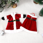 HASTHIP Wine Bottle Christmas Decorations for Festive Dining Table with 2 Dress Covers | Reusable Holiday Home Decor