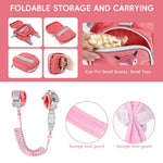 HASTHIP® Toddler Harness Leash+ Anti Lost Wrist Link, Cute Dinosaur Kids Harness with Leash, Foldable Child Leash Baby Walking Wristband Assistant Strap Belt for Parent Boys