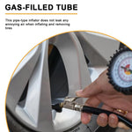 HASTHIP® APEX PERFORMANCE PRODUCTS Flexible Rubber Tire Iator Extension Hose with Built-In Deflation Valve & Quick-Connect Fitting, Universal Air Chuck Adapter for Car, Motorcycle, Bike, Durable