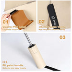 HASTHIP Auto Open Windproof Umbrella, Waterproof Folding Travel Umbrella