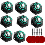 HASTHIP caster wheels for furniture and DIY projects featuring 360° swivel design | 8pcs 20mm self adhesive heavy duty build