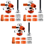 HASTHIP Washing Machine Drainage Adaptor for Floor Drain with Anti Odor Gravity Valve | 3PCS ABS Connector