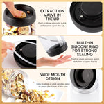 HASTHIP Food Coffee Bean Storage Containers for Kitchen with Airtight Lid 1200ml Glass Jar