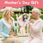 HASTHIP® DIY Handmade Crochet Flower Bouquet Gift Lovely Color Crochet Flowers Bouquet Gift for Girls Home Decor Gift for Mother