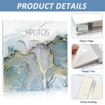 HASTHIP Photo Album for Family Memories with 40 Pages 14x13 in Self Adhesive Design | Marble Cover