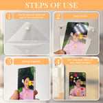 HASTHIP Acrylic Magnetic Photo Frame for Fridge with Strong Hold and 6×4 in Size | 4 Pack Transparent Display