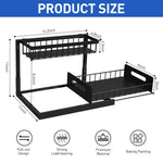 HASTHIP Under Sink Organizer for Kitchen and Bathroom with 2 Tier Pull Out Metal Shelves | Sliding Storage Rack