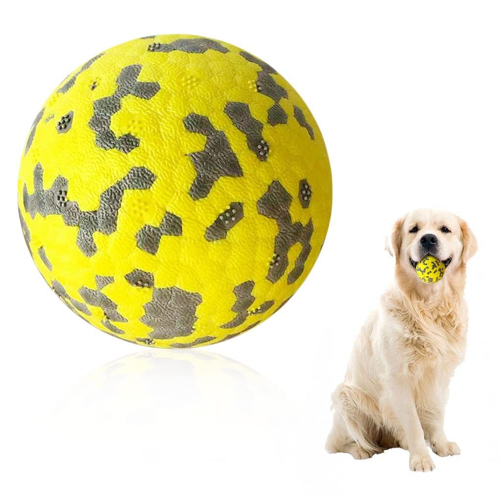 HASTHIP® Pelota para Perros 3 Pulgadas,Juguete de Rebote Alto y Durable,Bola Interactiva de E-TPU para Perros Pequeños Medianos y Grandes Resistente Impermeable Fácil Limpiar