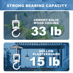 HASTHIP Ceiling Hooks for Hanging Plants with Reliable Support | Indoor and Outdoor Use