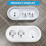 HASTHIP Electric Toothbrush Holder Stand for Bathroom Countertop with 2 Head Slots | Freestanding Organizer