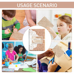 HASTHIP Scrapbook Paper Set for Journaling and Card Making with 32 Sheets 10x14 cm Brown