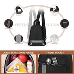 HASTHIP Lunch Bag for Work and Picnic with Zipper Pouch and 8.26x5.3x9.25 in Capacity | Oxford Cloth Insulated Tote