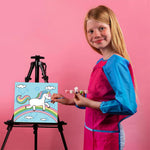 HASTHIP Paint by Numbers Kit for Wall Art with Frame and Brushes 8x8 in | Unicorn Design