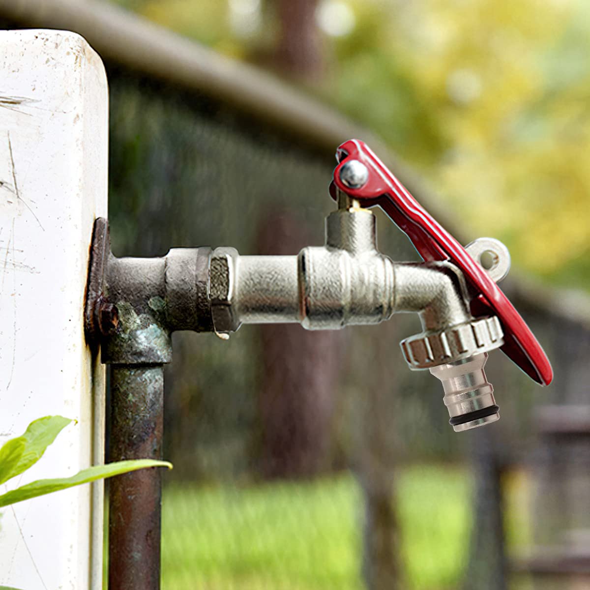 HASTHIP Tap with Lock for Outdoor Garden Use featuring 1/2 Thread Brass Body | 3 PCS Set