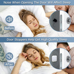 HASTHIP Door Stopper for Home with 8 pcs 4.5×4.5 cm Silicone Pads featuring Shock Absorption | White