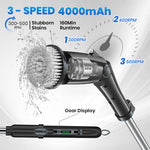 HASTHIP® Electric Cleaning Brush with Adjustabel Handle & Angle