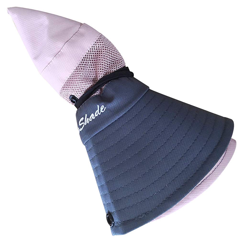 HASTHIP® Sombrero de Pescador para Mujer con Agujero para Coleta,Sombrero de Sol Plegable ala Ancha,Protección Solar UPF 50+ UV Transpirable Malla Verano Playa