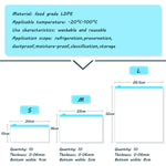 HASTHIP Storage Bags for Food and Travel with Leakproof Stand Up Design | 30 pcs BPA Free Reusable Ziplock Set