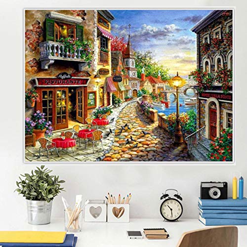 HASTHIP Diamond Painting Kit for Home Wall Decor 11.8x15.8 in featuring Full Drill Canvas