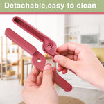 HASTHIP Silicone Trivets for Kitchen with Folding Cross Design and Colorful Heat Protection | 4Pcs