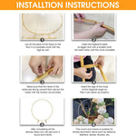 HASTHIP® Decoration Backdrop Stand - Round Balloon Arch Stand, 6.56ft Diameter Arch Balloon Stand Assembly Balloon Arch Stand for Wedding, Birthday Party, Baby Shower Decoration (Gold)