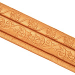 HASTHIP Peel Stick 3D Foam Molding Trim for DIY Wall Edging featuring XPE Foam 2.3 m x 7.8 cm Brown