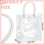 HASTHIP Clear Gifting Handbags for Weddings and Parties featuring 20pcs 20x20cm PVC Bags
