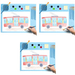 HASTHIP Silicone Craft Mat for Painting and Play Doh | 50×40cm Non-Stick Sheet 3PCS