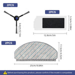 HASTHIP Replenishment Kit for Ecovacs Deebot N20 Pro with 6 Pieces | 2 Side Brushes and Filters