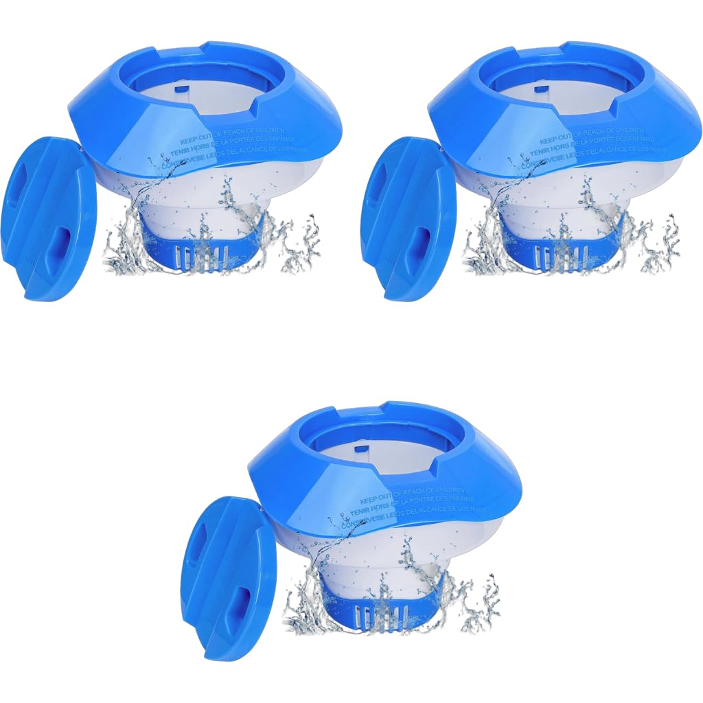 HASTHIP Pool Chlorine Floater for Swimming Pool and Spa featuring 7 in Design | Holds 3 in Tablets