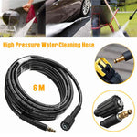 HASTHIP Pressure Washer Hose 6m 5800 PSI for Car Cleaning with PVC Material | 2PCS Set