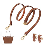 HASTHIP® Correa de hombro ajustable para bolso cruzado y de mano,47'' correa PU marrón con hebillas doradas,repuesto cómodo y moderno para bolsos mensajeros totes