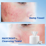 HASTHIP® Disposable Face Towel, 50 Count Ultra-Soft 1-Second Quick-Dry Face Towels, Gentle for Sensitive Dry Oily Skin,