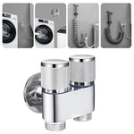 HASTHIP Hose Splitter for Garden and Laundry featuring 2 in 1 Dual Control Valve | Stainless Steel